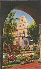 Norman Parkinson Grounds, Old Mission de Alcala, San Diego, California painting